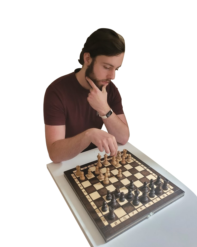 Joe playing chess